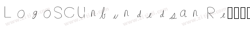 LogoSCUnbundedsan Re字体转换